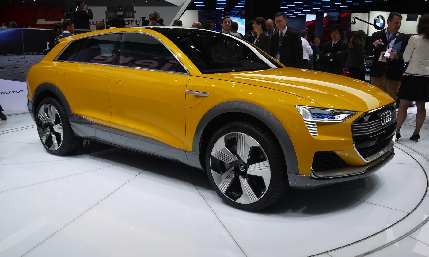 奧迪的這輛氫鋰混合動力概念車，燃料電池 4 分鐘灌飽